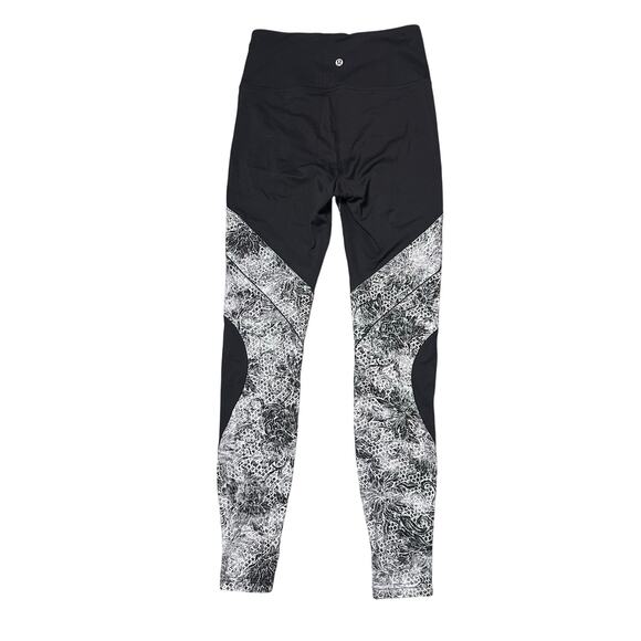 Lululemon Sweat & Repeat Tight *28" Black / Serigraph Starlight Black Multi - Picture 4 of 5